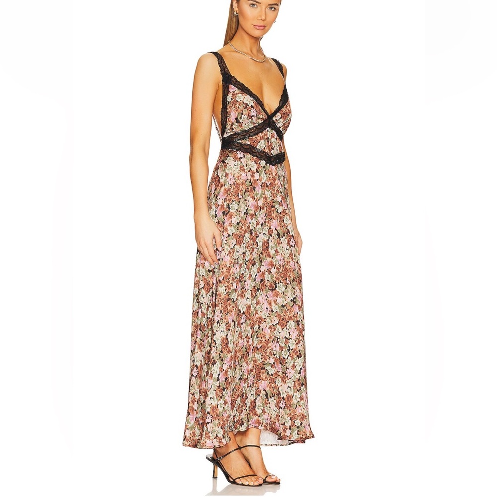 Selena Dress in Brixton by Resa Floral Black Lace